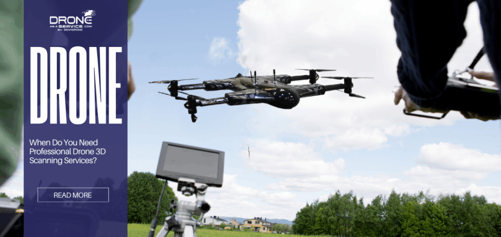 Professional drone 3D scanning services using RTK and ground control points for survey-grade accuracy