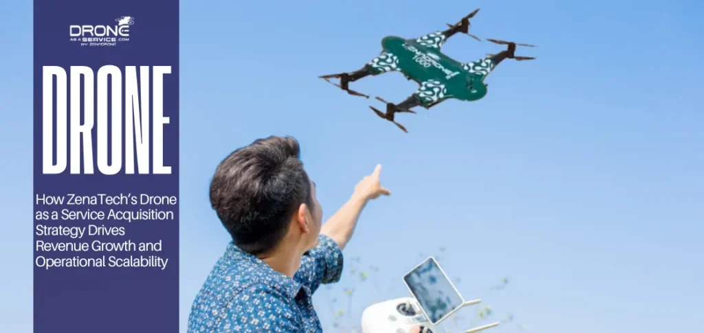 ZenaTech Drone as a Service acquisition strategy illustrating AI-powered drone mapping, aerial surveying, industrial inspections, and scalable multi-location drone operations driving enterprise revenue growth and operational efficiency.
